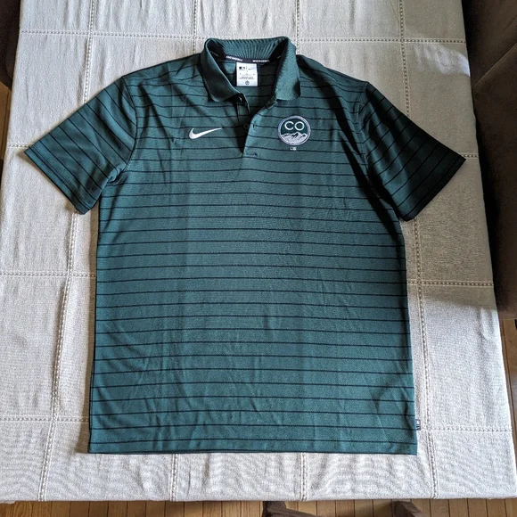 MLB Colorado Rockies City Connect Polo - Medium Green Nike - Picture 1 of 5